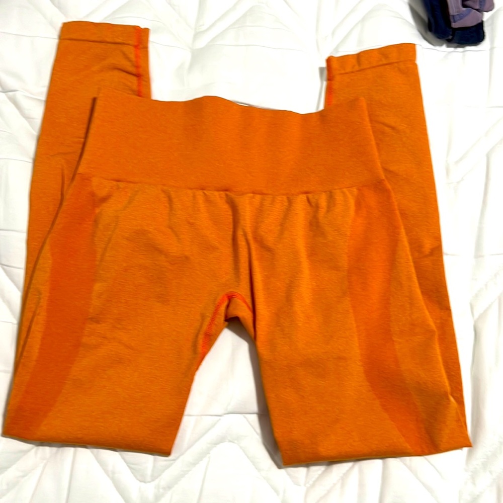 Orange leggings
